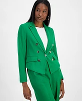Bar Iii Women's Faux Double-Breasted One-Button Blazer, Exclusively at Macy's