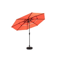 10ft Auto-tilt Aluminum Market Umbrella (Orange, No Base)