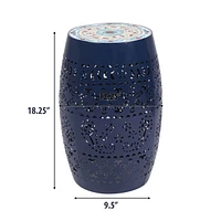 Bohemian Mosaic Accent Table: Vibrant Style, Versatile Outdoor & Indoor Use
