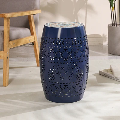 Bohemian Mosaic Accent Table: Vibrant Style, Versatile Outdoor & Indoor Use