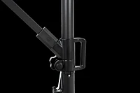 Best Choice Products 10ft Offset Hanging Patio Umbrella w/Easy Tilt, Polyester Shade, 8 Ribs for Backyard