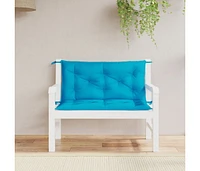 Garden Bench Cushions 2 pcs Light Blue 39.4"x19.7"x2.8" Oxford Fabric