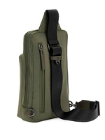 Guess Men's Crossover Zip Logo Sling Bag