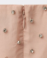 Mango Women's Crystal Appliques Detail Midi Skirt