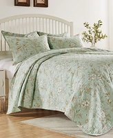 Greenland Home Fashions Olivia Garden Toile 3-Pc. Quilt Set