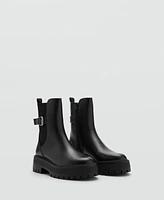 Mango Women's Buckled Chelsea Boots