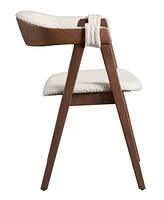 Furniture of America 2-Pc. Pearlcrest Boucle Fabric Dining Chair Set