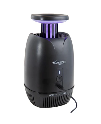 Electric Mosquito Zapper with Fan and Violet Light - Bug Zapper Fly Trap - Indoor or Outdoor Use - Removable Collection Tray