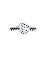 Bling Jewelry Volleyball Charm Bead Sterling Silver European Bracelets