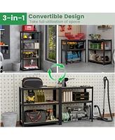 5-Tier Shelving Unit with 2000 Lbs Capacity Heavy-Duty Storage Rack for Home & Garage