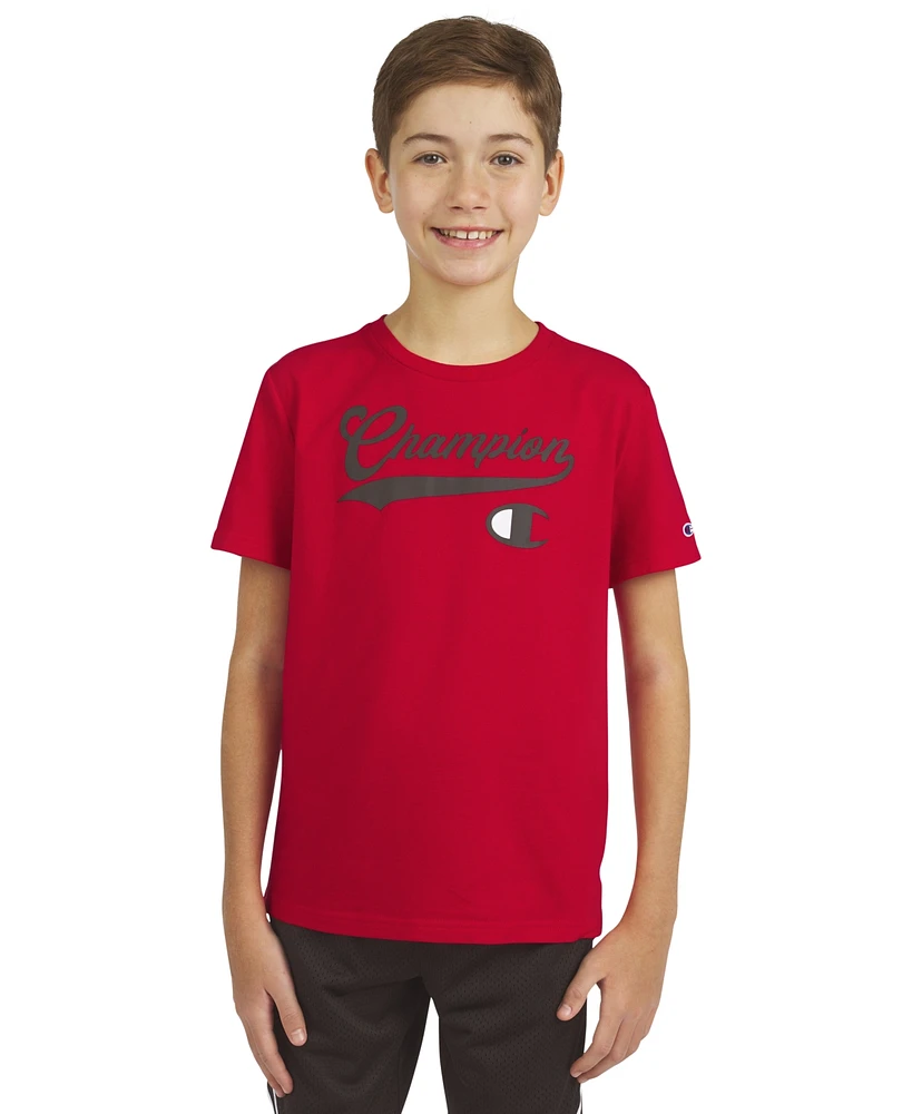 Champion Big Boys Logo Graphic Short-Sleeve T-Shirt