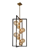 Dainolite 29.50" Metal Glasgow 9 Light Pendant
