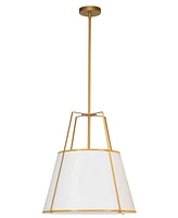 Dainolite 19.50" Metal Trapezoid Led Pendant