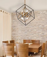 Dainolite 24" Metal Kappa 6 Light Led Pendant