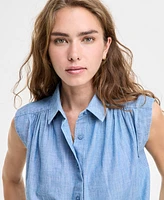Levi's Women's Gracen Cotton Button-Front Blouse