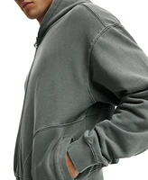 Cotton On Men's Cropped Zip Up Hoodie