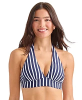 Tommy Bahama Women's Striped Reversible Halter Swim Top