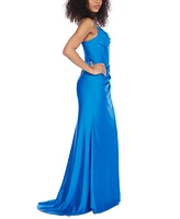 B Darlin Juniors' Corset Ruched Gown
