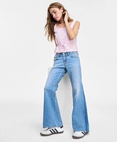 Levis Womens Brynnley Blouse Superlow Flared Leg Jeans
