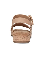 Earth Women's Padma Woven Band Ankle Strap Sandals