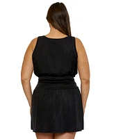 Becca Etc Plus Beach Date Burnout Knit Dress Cover-Up