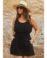 Becca Etc Plus Beach Date Burnout Knit Dress Cover-Up
