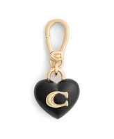 Coach Black Collectible Signature C Heart Charms