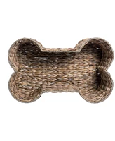 Bone Dry Hyacinth Shape Pet Storage Basket