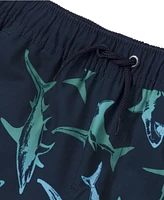 Lands' End Boys Husky Stretch Hydroliner Sport Swim Trunks