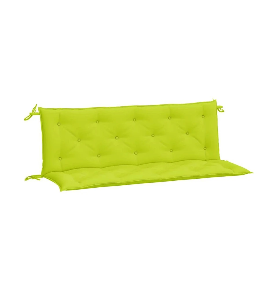 Garden Bench Cushions 2 pcs Bright Green 59.1"x19.7"x2.8" Oxford Fabric