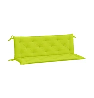 Garden Bench Cushions 2 pcs Bright Green 59.1"x19.7"x2.8" Oxford Fabric