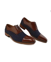 Gino Vitale Lace-Up Cap Toe Oxford