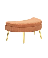 61 inches comfortable seat small sofa with end table