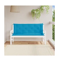 Garden Bench Cushions 2 pcs Light Blue 59.1"x19.7"x2.8" Oxford Fabric