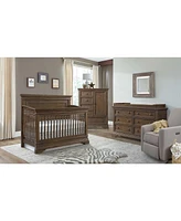 Westwood Design Olivia Traditional Wood Convertible Crib in Rosewood Brown