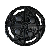 Plant Trolley with Wheels Diameter 11.8" Black 374.8 lb