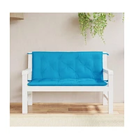 Garden Bench Cushions 2 pcs Light Blue 47.2"x19.7"x2.8" Oxford Fabric