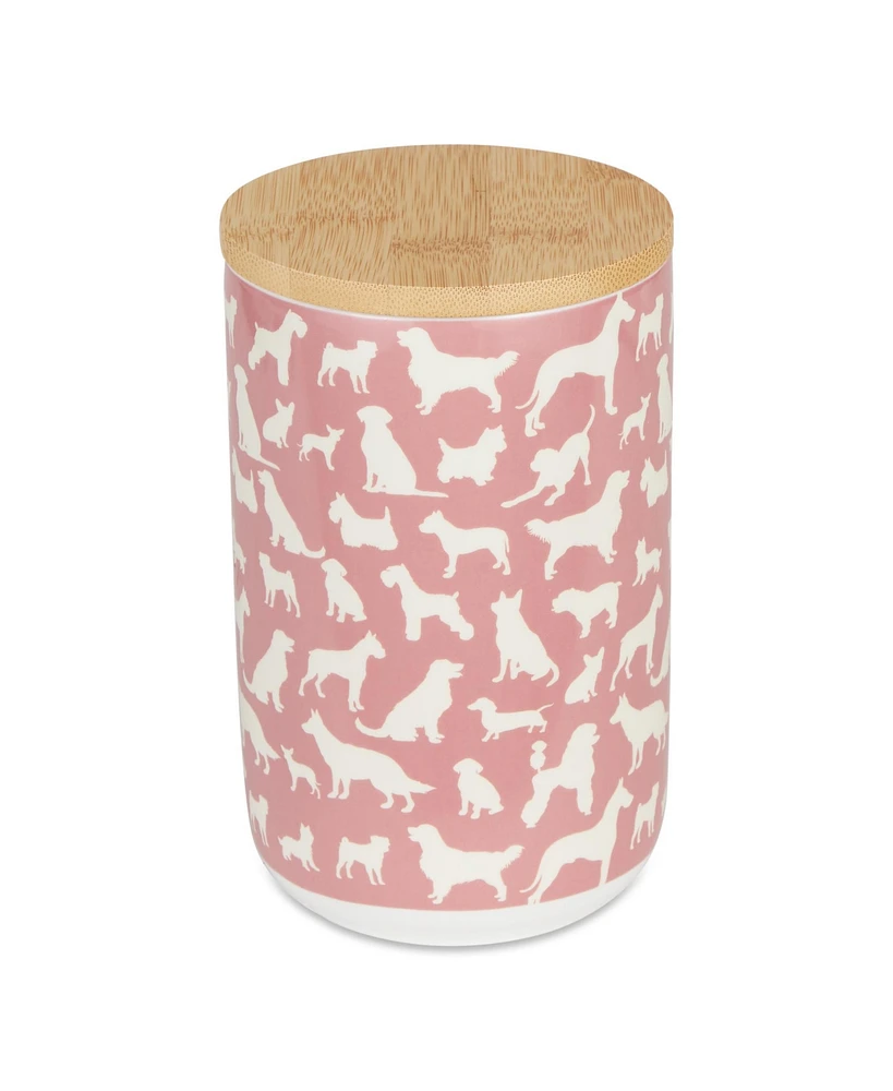 Bone Dry Ceramic Pet Treat Canister Dog Show