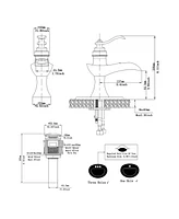 Waterfall Single Hole Single-Handle Low-Arc Bathroom Faucet With Pop-up Drain Assembly