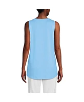 Lands' End Women's Tall Supima Cotton Tunic Tank Top