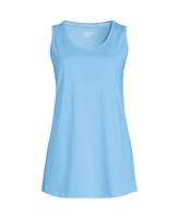 Lands' End Women's Tall Supima Cotton Tunic Tank Top