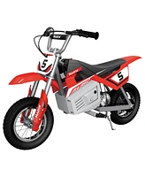 Razor MX350 Dirt Rocket Kids Electric Motocross Motorcycle Dirt Bike, Red