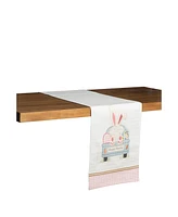 13" x 72" Happy Easter Bunny Rabbit Spring Table Runner