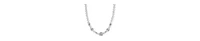 2028 Gray Faux Cultivated Pearl Glass Accent Strand Necklace