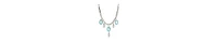 2028 Aqua Crystal Statement Drop Necklace