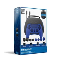 Sony Playstation 5 Slim Disc Bundle with Black Pulse Headset, Extra Chroma Pearl Controller, Pro Gamer Kit, Trigger Kit and MightySkins Decal Voucher