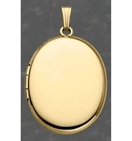 14k Yellow Gold Oval 23mm Polished Locket for Women