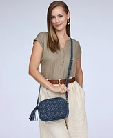 Patricia Nash Josie Woven Denim Small Crossbody
