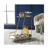 Midas 2 Tier Oval Bar Cart