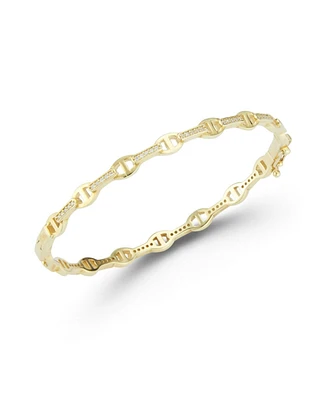 Rachel Zoe 14K Gold Plated Sterling Silver Mariner Link Bangle Bracelet